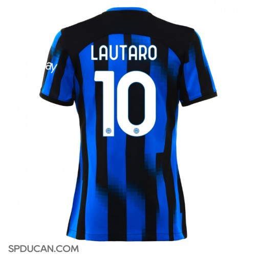 Zenski Nogometni Dres Inter Milan Lautaro Martinez #10 Domaci 2023-24 Kratak Rukav